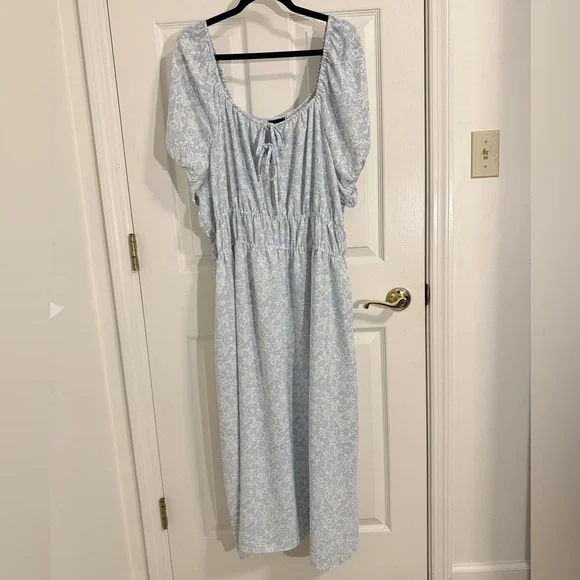 Who What Wear | Dresses | Who What Wear Sky Blue Floral Dress | Poshmark Who What Wear | Dresses | Who What Wear Sky Blue Floral Dress | Poshmark